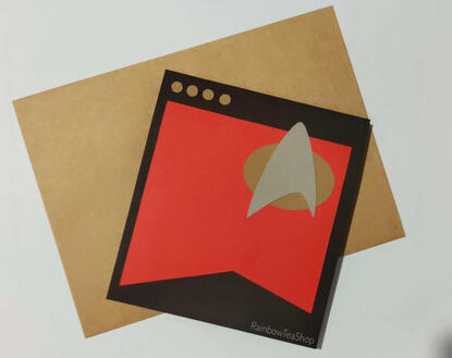 TNG Star Trek Greeting Card